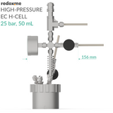 High-Pressure EC H-Cell, 25 bar, 50 mL - High-Pressure Electrochemical H-Cell