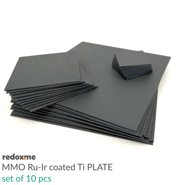 Mixed Metal Oxide Ruthenium-Iridium Coated Titanium Plate - set of 10 pcs