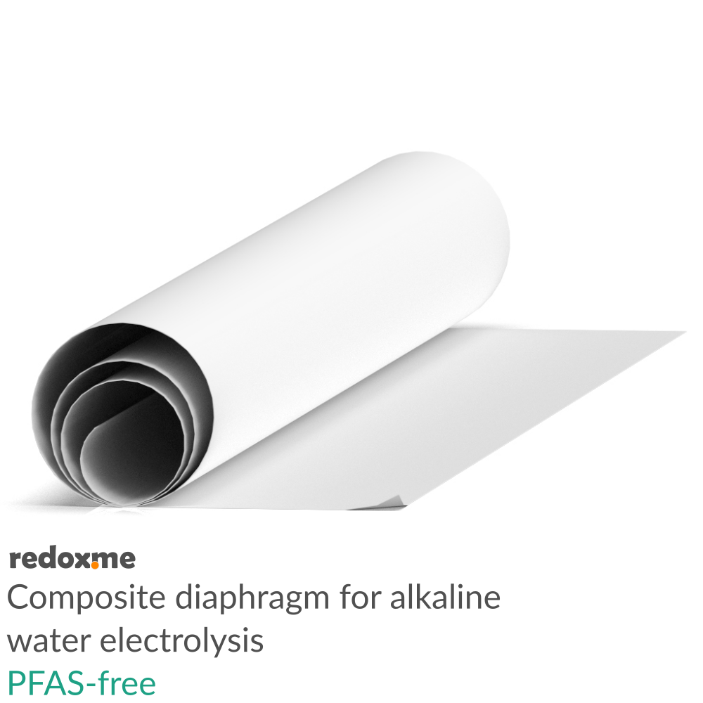 Composite Diaphragm for alkaline water electrolysis (PFAS-free