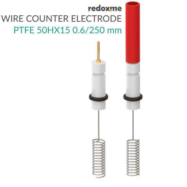 Metal Wire Auxiliary Electrode - PTFE 50HX15 0.6/250 mm