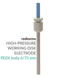 High-Pressure Working Disk Electrode - PEEK body 6/75 mm