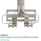 Adjustable Dual-Electrode Holder, 12 mm dia.