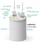 PTFE BEC 50 mL - PTFE Basic Electrochemical Cell
