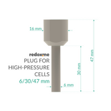 Plug for High-Pressure Cells - 6/30/47 mm
