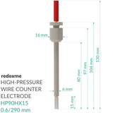 High-Pressure Wire Counter Electrode - HP90HX15 0.6/290 mm