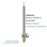 Basic Sample Holder - metal contact, 4 mm max. thickness