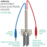 Adjustable Dual-Electrode Holder, 12 mm dia.