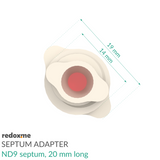 Septum Adapter, ND9 septum, 20 mm long