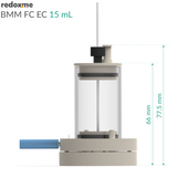 BMM FC EC 15mL - Bottom Magnetic Mount Front Contact Electrochemical Cell, 15mL