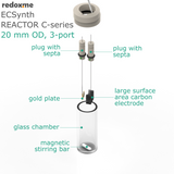 Electrosynthesis Reactor C-series, 20 mm OD, 3-port