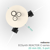 Electrosynthesis Reactor C-series, 20 mm OD, 3-port