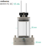 BMM FC EC 15mL - Bottom Magnetic Mount Front Contact Electrochemical Cell, 15mL