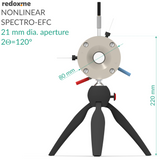 Nonlinear Spectro-EFC, 21 mm dia. aperture, 2Theta=120 degrees - Screw Mount Nonlinear Spectro-Electrochemical Flow Cell