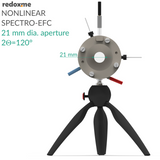 Nonlinear Spectro-EFC, 21 mm dia. aperture, 2Theta=120 degrees - Screw Mount Nonlinear Spectro-Electrochemical Flow Cell