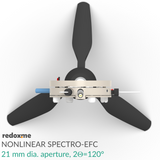 Nonlinear Spectro-EFC, 21 mm dia. aperture, 2Theta=120 degrees - Screw Mount Nonlinear Spectro-Electrochemical Flow Cell