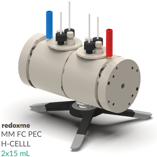 FC PEC H-Cell 2x15 mL- Front Contact Photo-Electrochemical H-Cell