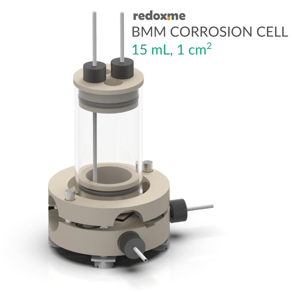 BMM/BM CC 15 mL, 1cm2 - Bottom Mount Corrosion Cell