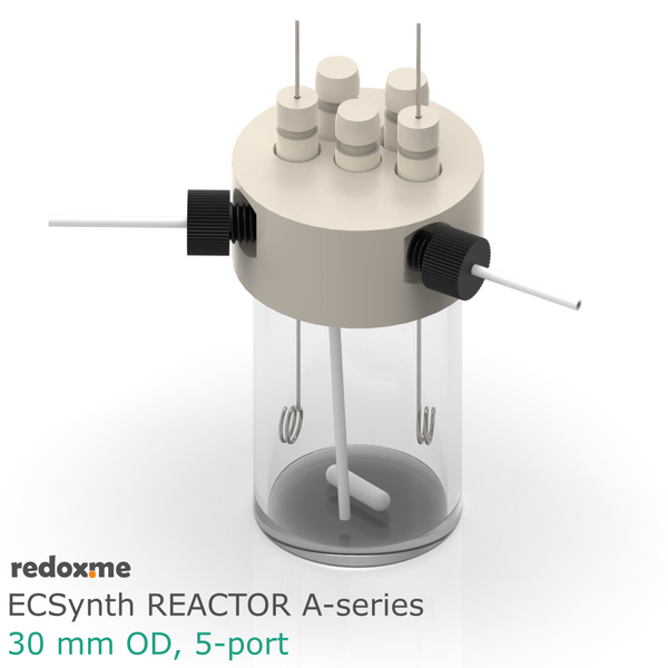 Electrosynthesis Reactor A-series, 30 mm OD, 5-port