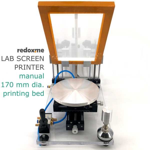 Laboratory Screen Printer - manual, 170 mm dia. printing bed