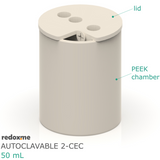 Autoclavable 2-CEC 50 mL - Autoclavable Two-compartment Electrochemical Cell