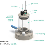 BM FC EC 15mL - Bottom Mount Front Contact Electrochemical Cell, 15mL