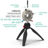 Nonlinear Spectro-EFC, 21 mm dia. aperture, 2Theta=120 degrees - Screw Mount Nonlinear Spectro-Electrochemical Flow Cell