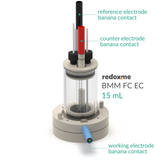 BMM FC EC 15mL - Bottom Magnetic Mount Front Contact Electrochemical Cell, 15mL