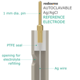Autoclavable Silver / Silver Chloride Reference Electrode - Autoclavable Ag/AgCl