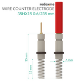 Metal Wire Auxiliary Electrode - 35HX15 0.6/235 mm