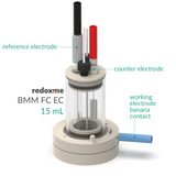 BMM FC EC 15mL - Bottom Magnetic Mount Front Contact Electrochemical Cell, 15mL