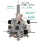 PECF H-Cell 2x1.5 mL - Photo-Electrochemical Flow H-Cell