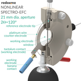 Nonlinear Spectro-EFC, 21 mm dia. aperture, 2Theta=120 degrees - Screw Mount Nonlinear Spectro-Electrochemical Flow Cell