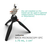 Back-microscopy EFC, 1.75 mL - Back-microscopy Electrochemical Flow Cell, volume: 1.75 mL