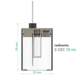 2-CEC 50 mL - Two-compartment Electrochemical Cell