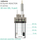 Electrosynthesis Reactor A-series, 30 mm OD, 5-port