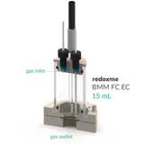 BMM FC EC 15mL - Bottom Magnetic Mount Front Contact Electrochemical Cell, 15mL