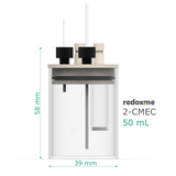 2-CMEC 50 mL - Two-compartment Multiport Electrochemical Cell