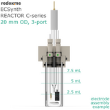 Electrosynthesis Reactor C-series, 20 mm OD, 3-port