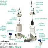 Photo-Bio-EC Reactor - Photo-bioelectrochemical reactor 2 x 50 mL