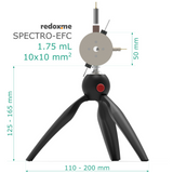 Spectro-EFC 1.75 mL, 10x10 mm2 - Spectro-Electrochemical Flow Cell