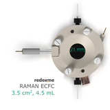 Raman ECFC 3.5 cm2, 4.5 mL – Raman Electrochemical Flow Cell, active area: 3.5 cm2, volume: 4.5 mL