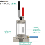 BM FC EC 15mL - Bottom Mount Front Contact Electrochemical Cell, 15mL