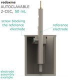 Autoclavable 2-CEC 50 mL - Autoclavable Two-compartment Electrochemical Cell
