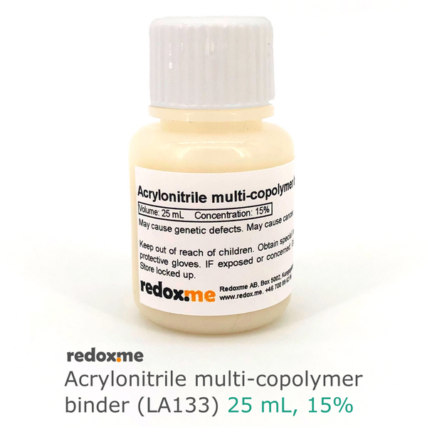 Acrylonitrile multi-copolymer binder (LA133) - 25 mL