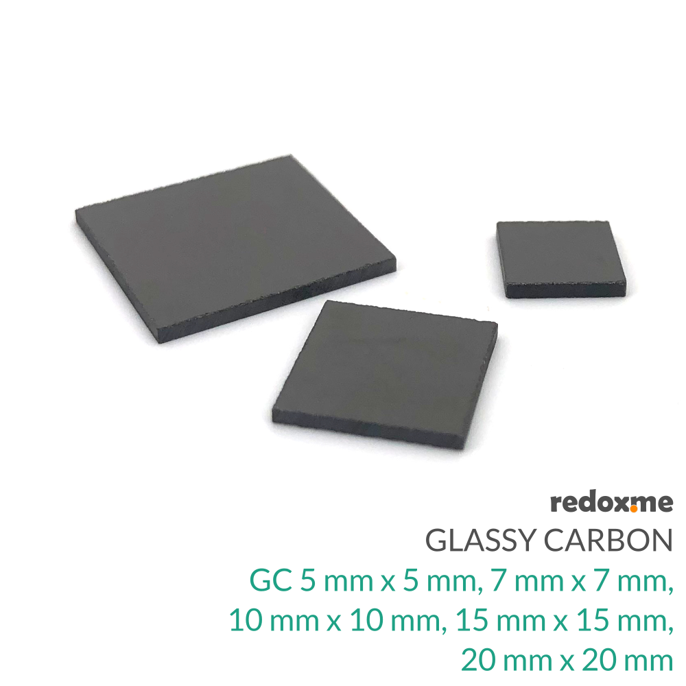 Glassy (Vitreous) Carbon substrates – 5x5, 7x7, 10x10, 15x15 or 20x20 mm2  affordable research equipment