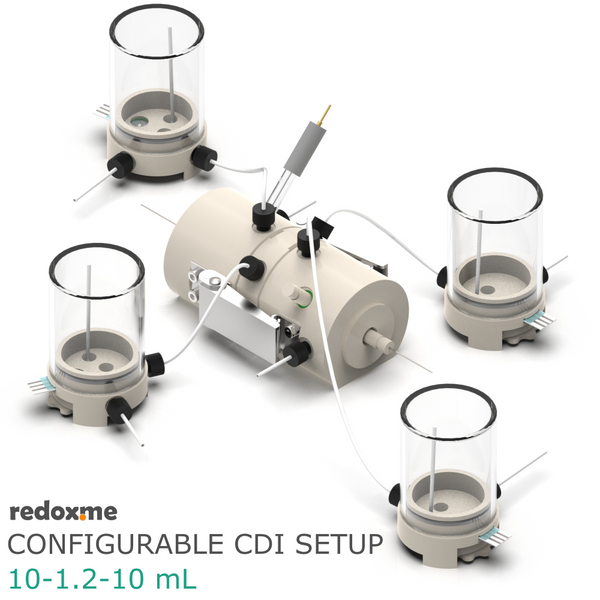 Configurable CDI Setup 10-1.2-10 mL - Configurable Capacitive Deionization Setup