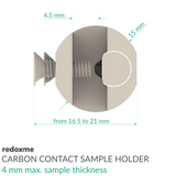 Carbon Contact Sample Holder - 4 mm max. sample thickness