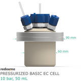 Pressurized Basic Electrochemical Cell - 10 bar, 50 mL