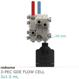 3-PEC GDE Flow Cell 3x1.5 mL - Three-Compartment Photo-Electrochemical Flow Cell for Gas Diffusion Electrodes