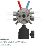 3-PEC GDE Flow Cell 3x1.5 mL - Three-Compartment Photo-Electrochemical Flow Cell for Gas Diffusion Electrodes